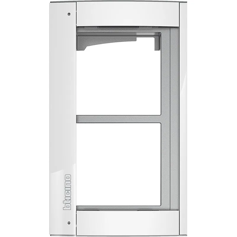 Bticino Abdeckrahmen 350222 + Modulträger 2M ALLWHITE