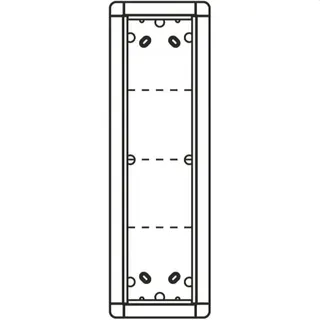 Ritto Portier UP-Rahmen 1881420 4fach silber