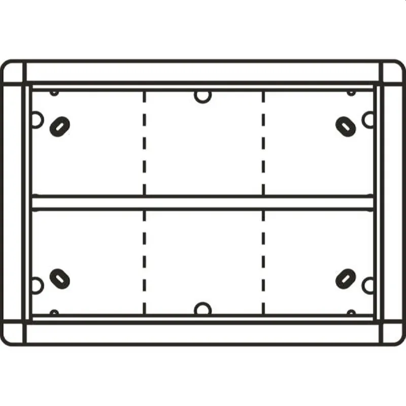 Ritto AP-Rahmen 1883620 6fach silber