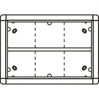 Ritto AP-Rahmen 1883620 6fach silber