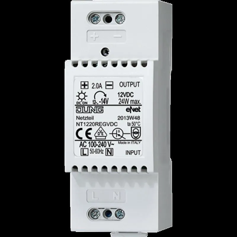 Jung Netzteil, DC 12 V, REG NT1220REGVDC