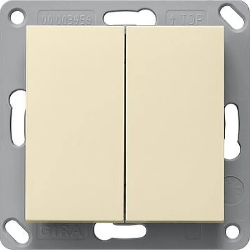 Gira Funkwandsender 242201 EnOcean 2fach System55 cremeweiss