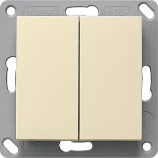 Gira Funkwandsender 242201 EnOcean 2fach System55 cremeweiss