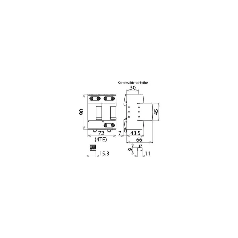Dehn & Söhne Blitzstromableiter 971226 DEHNsecure DSE M2P 60FM