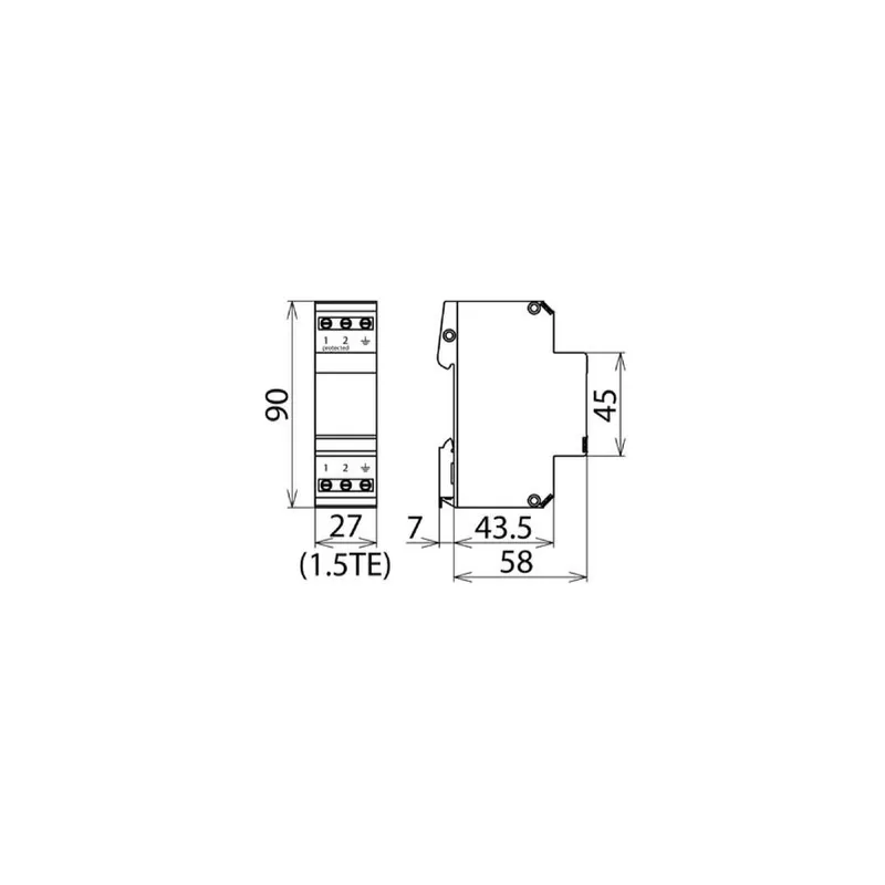 Dehn & Söhne Kombi-Ableiter BLITZDUCTOR VT BVT ALD60