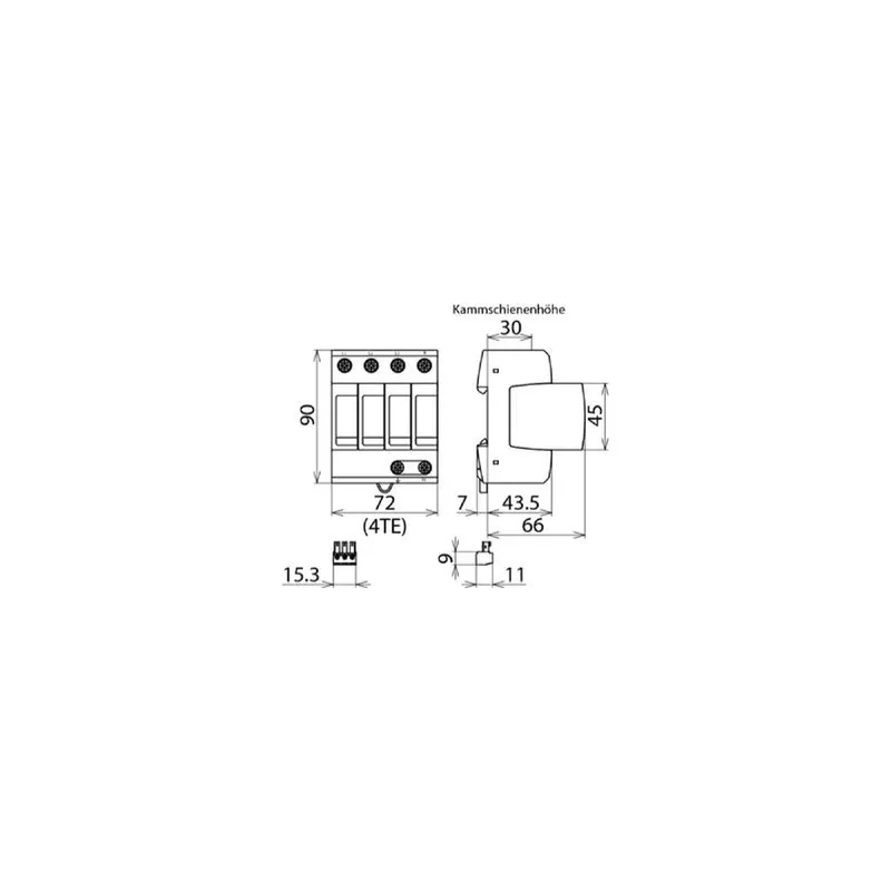 Dehn & Söhne Überspannungsableiter 952328 DEHNguard DGMTT150FM TT/TN-S Typ2