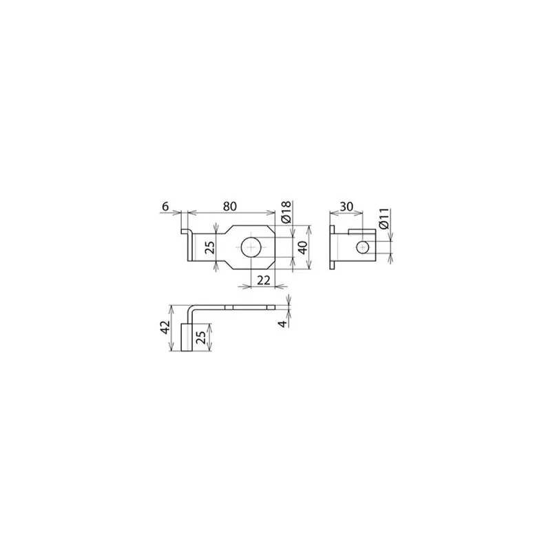 Dehn & Söhne Anschlussbügel 923318 abgewinkelt