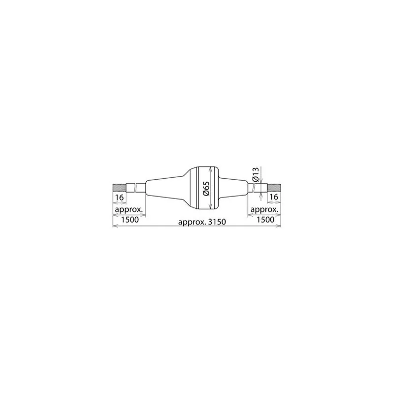 Dehn & Söhne Trennfunkenstrecke f. Ex-Bereich 923019 Zone 2 L1500mm EXFS KU