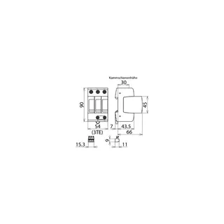 Dehn & Söhne Überspannungsableiter 952308 DEHNguard M FM DG M TNC 440 FM