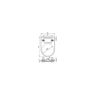 Dehn & Söhne Träger Fl 30mm NIRO für VDB-Prüfplakette