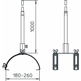OBO Fangstangenhalter F-FIX-132 für Firstziegel – Bild 2