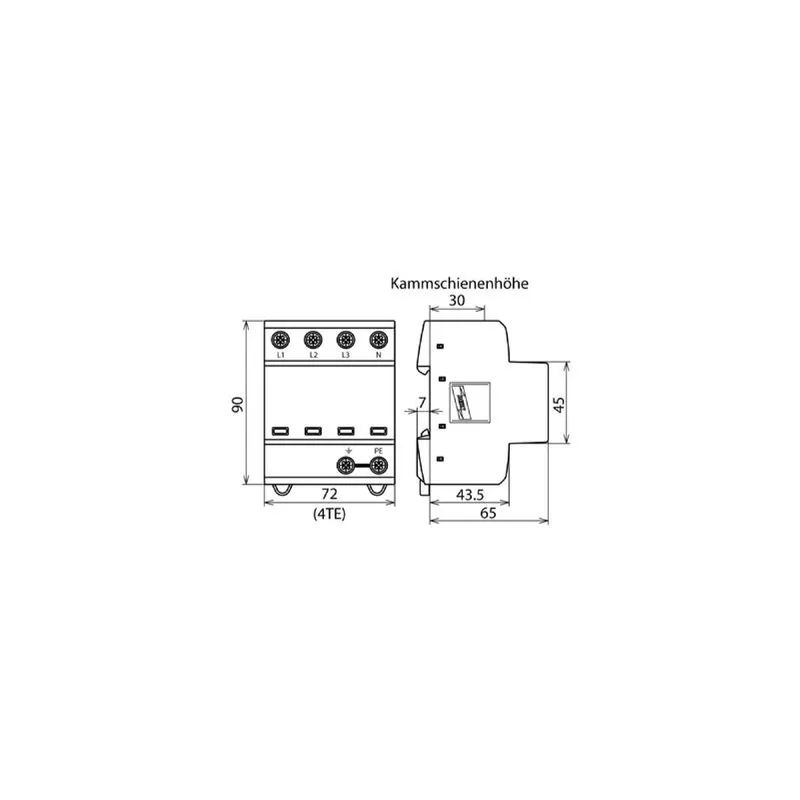 Dehn & Söhne anwendungsoptimierter Kombiableiter 941310 DSH TT 255 DEHNshield