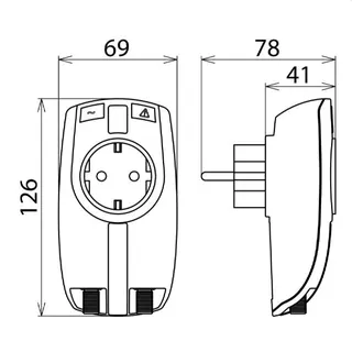 Dehn & Söhne Überpannungsschutz-Adapter 909300 DEHNprotector DPRO 230TV