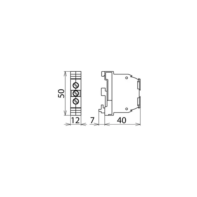 Dehn & Söhne SL-Klemme 910099 SLK 16 m. Univers.-Sockel 16qmm