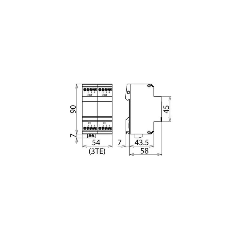 Dehn & Söhne Überspannungsableiter 918401 BLITZDUCTOR BVT RS485 5