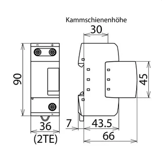 Dehn & Söhne Blitzstromableiter 961101 DEHNgap M DGPM 255 TT-Netz