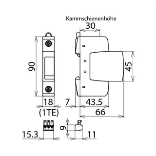 Dehn & Söhne Überspannungsableiter 952097 DEHNguard DGS WE600FM