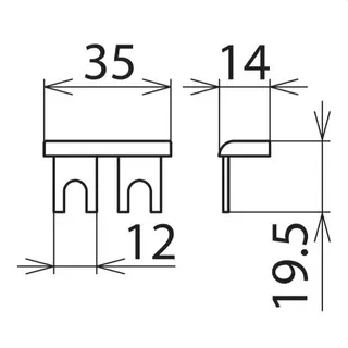 Dehn & Söhne Kammschiene 900617 MVS12 einphasig 2-polig 16mm?
