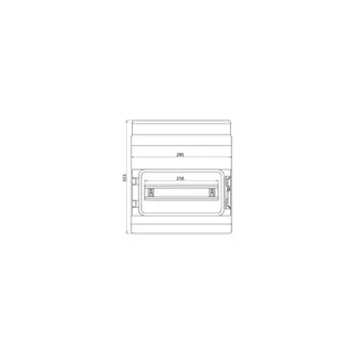 Dehn & Söhne AP-Iso-Gehäuse IP 54 902471 12TE IGA 12