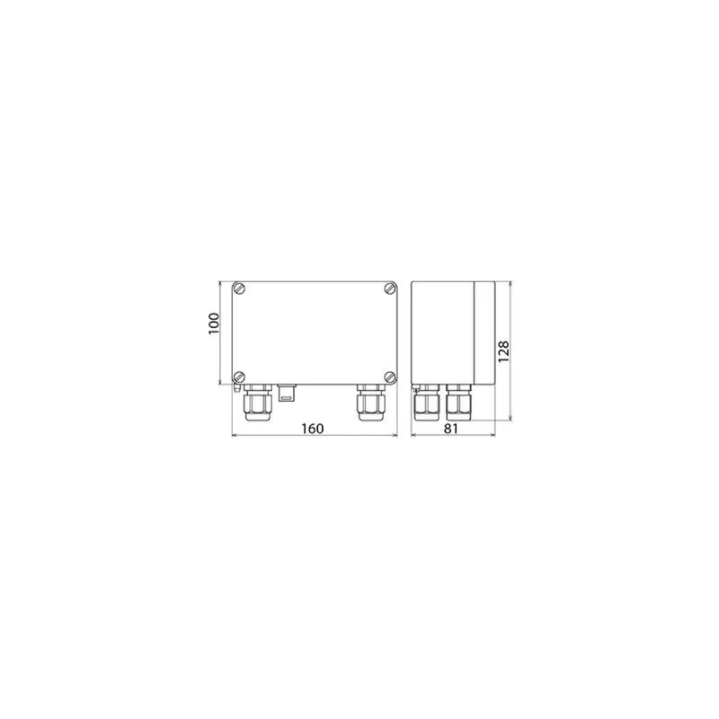 Dehn & Söhne AP-Alu-Gehäuse IP 65 906058 max. 5 TE f. Ex(i) ALGA 5 X