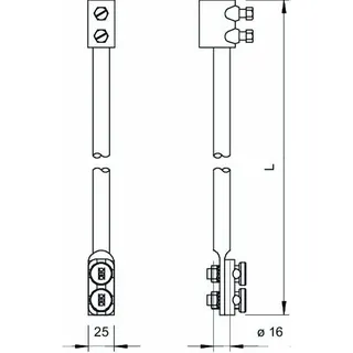 OBO Erdeinführungsstange 204/KL 1500mm – Bild 2