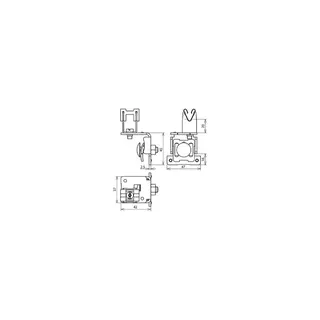 Dehn & Söhne Dachleitungshalter 223031 NIRO m. DEHNgrip F. RD8mm