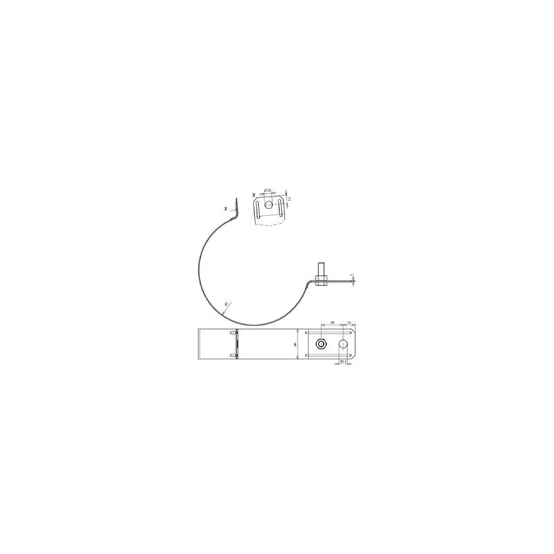 Dehn & Söhne Regenrohrschelle 420127 D: 120mm CU