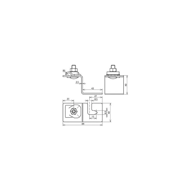 Dehn & Söhne Dachleitungshalter 223020 Niro
