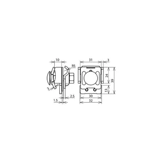 Dehn & Söhne Zweimetall-Falzklemme 365127 Cu-St