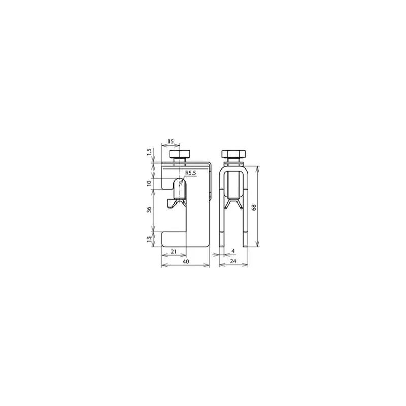 Dehn & Söhne Anschlussklemme 372035 St/tZn