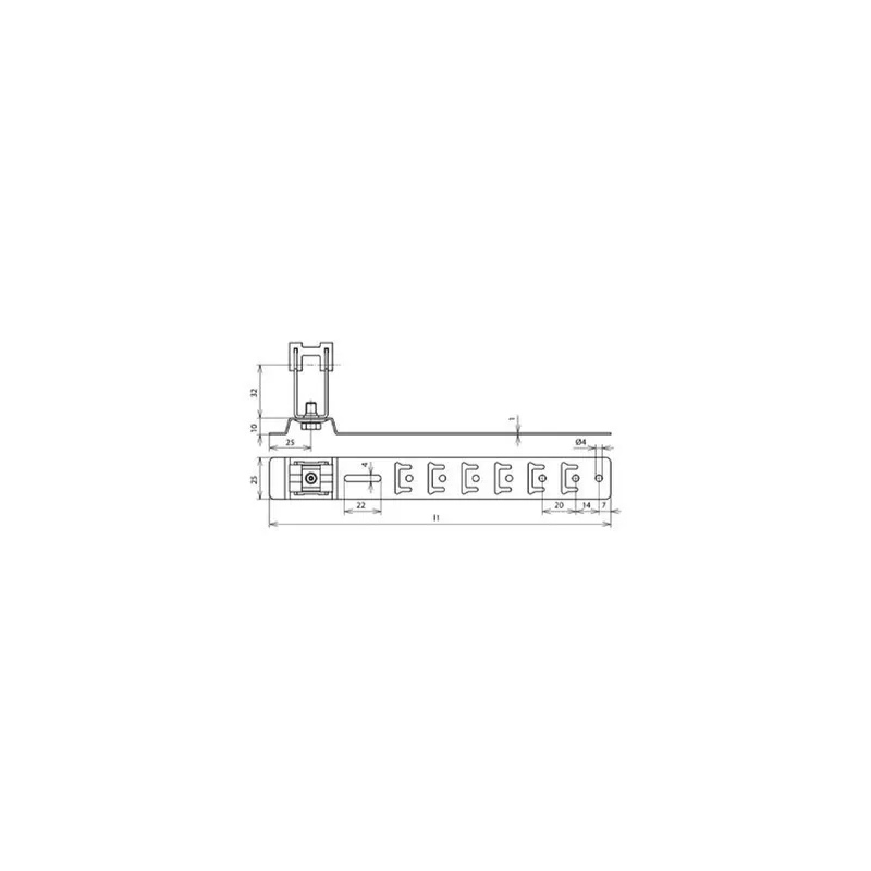 Dehn & Söhne Dachleitungshalter 206329 UNIgrip