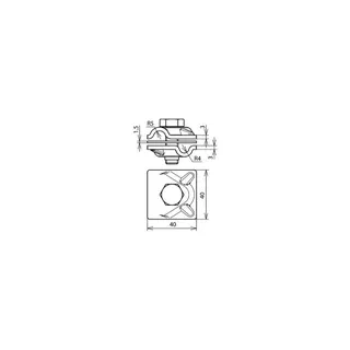 Dehn & Söhne Zweimetall-MV-Klemme 390657 CU-AL für RD8/10mm