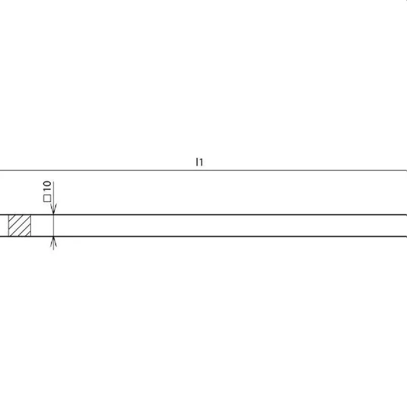 Dehn & Söhne Klemmschiene 563016 Ms/gal Sn 10x10x198mm