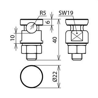 Dehn & Söhne KS-Verbinder NIRO 200kA f. Rd 10mm