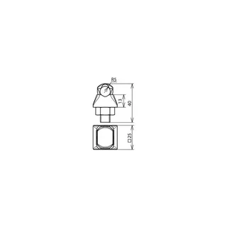 Dehn & Söhne KS-Verbinder 301017 Cu-RG f. Rd 6-10mm einteilig