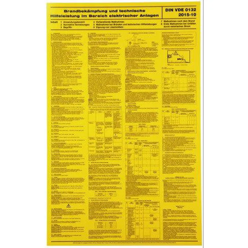 Dehn & Söhne Hinweisschild Merkblatt für Brandbekämpfung
