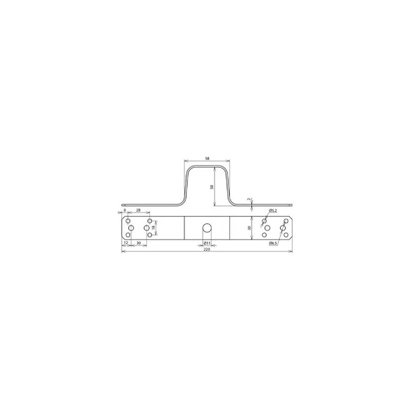 Dehn & Söhne Überbrückungslasche 377026 Al 220mm