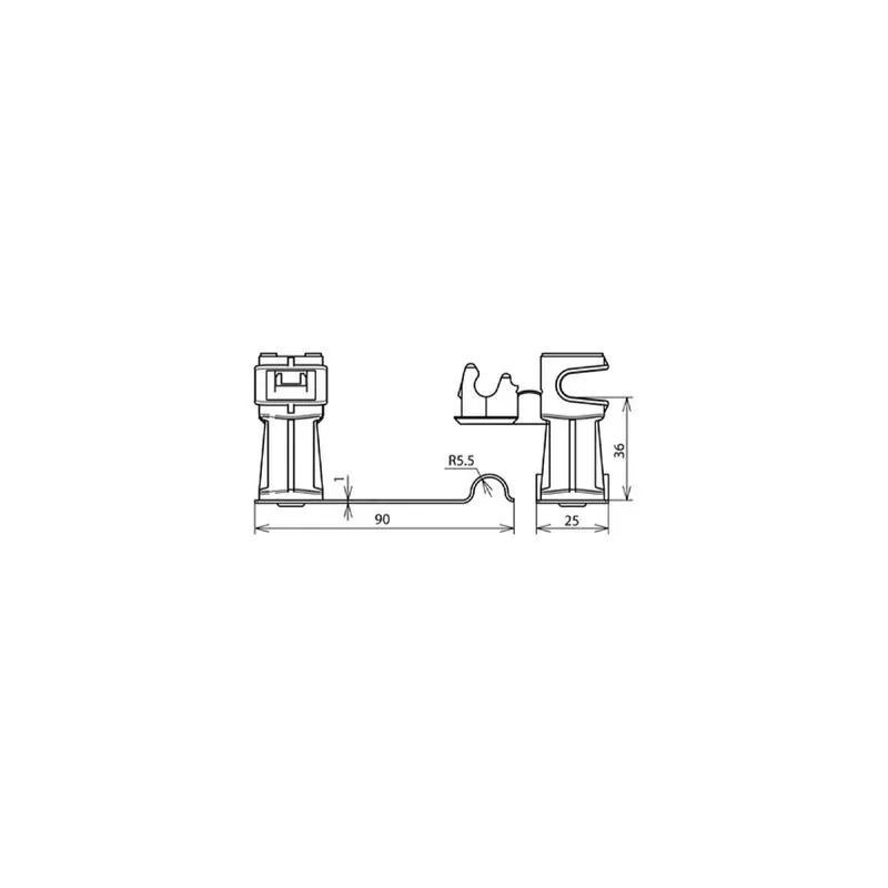 Dehn & Söhne Dachleitungshalter 204229 DEHNsnapH NIRO f. Ziegelfalze