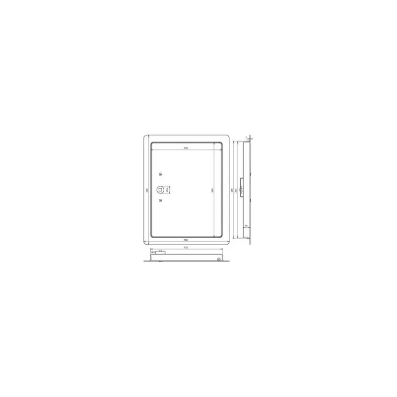Dehn & Söhne Revisionstür 476001 ST/tZn 285x225mm
