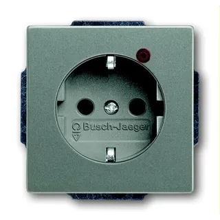 Busch-Jaeger SCHUKO-Steckdoseneinsatz 2310EUGL/VA-803-11 graumetallisch