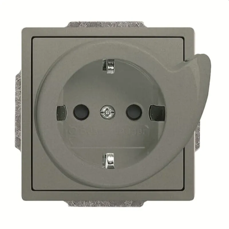 Busch-Jaeger Steckdose 20 EUCBDR-803 graumetallisch
