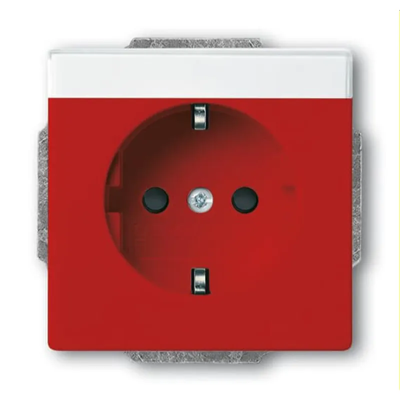 Busch-Jaeger SCHUKO-Steckdoseneinsatz 20 EUCNB-12-82 rot RAL 3020