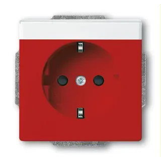 Busch-Jaeger SCHUKO-Steckdoseneinsatz 20 EUCNB-12-82 rot RAL 3020
