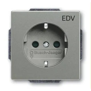 Busch-Jaeger SCHUKO-Steckdoseneinsatz 20 EUCKS/DV-803 graumetallisch