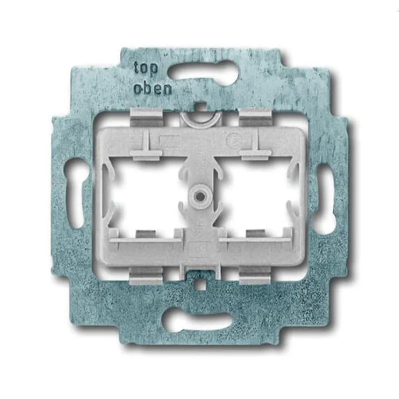 Busch-Jaeger Tragring 1820 2x ModularJack Sockel grau