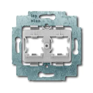 Busch-Jaeger Tragring 1820 2x ModularJack Sockel grau