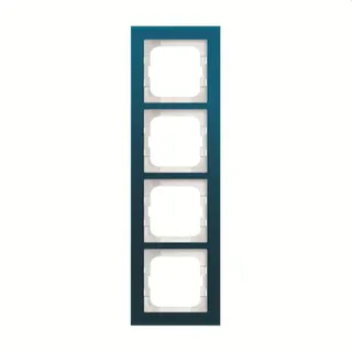 Busch-Jaeger Abdeckrahmen 1724-228 4-fach Glas Ozean
