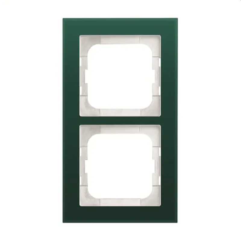 Busch-Jaeger Abdeckrahmen 1722-226 2-fach Glas Avocado
