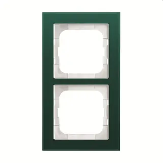 Busch-Jaeger Abdeckrahmen 1722-226 2-fach Glas Avocado