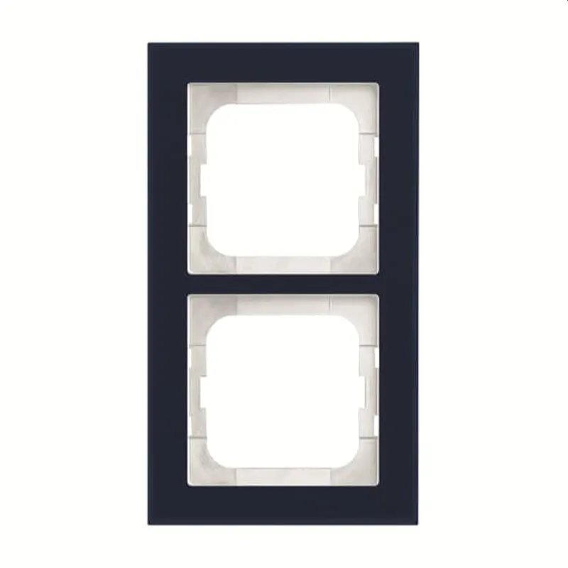 Busch-Jaeger Abdeckrahmen 1722-223 2-fach Glas Purpur